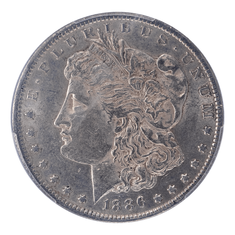 1886-O Morgan Silver Dollar $1 PCGS AU 53 