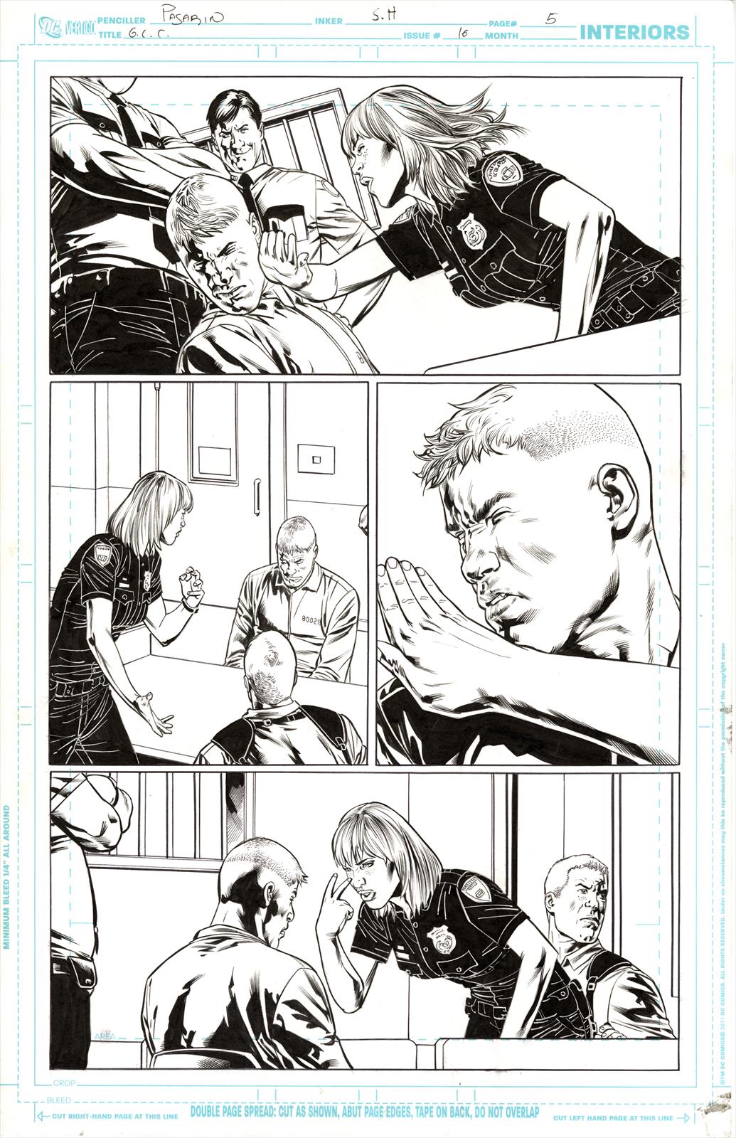 Green Lantern Corps #16 Page 5 Artist:  Fernando Parasin (Penciller) ,  Scott Hanna (Inker) Media Type: Pen and Ink Art Type: Interior Page 