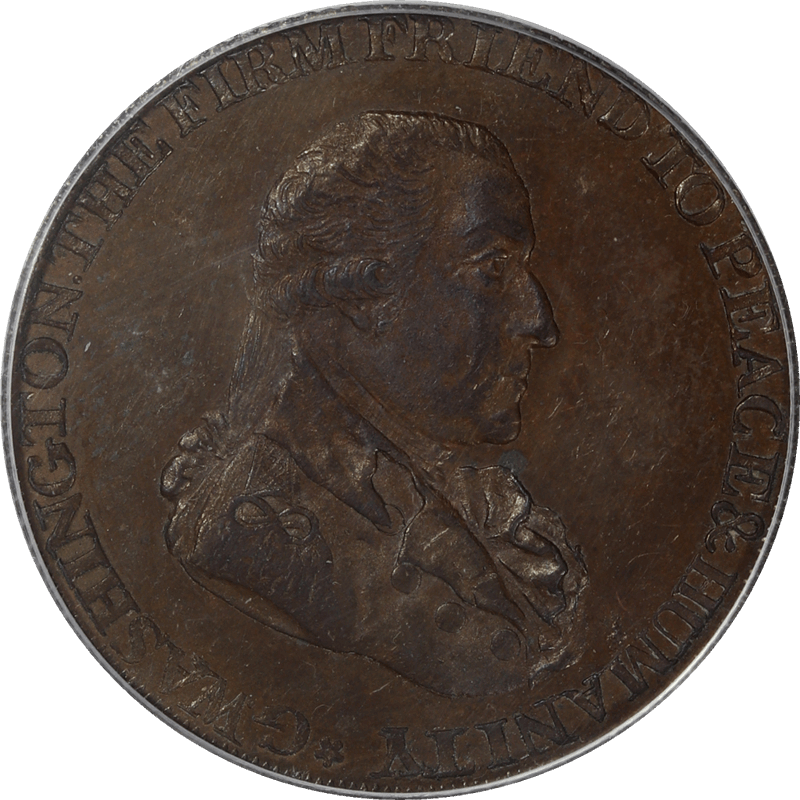 1795 Grate Halfpenny, PCGS BN 63 - Large Buttons Reeded Edge 