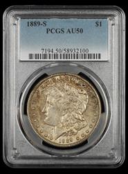 1889-S $1 PCGS AU-50