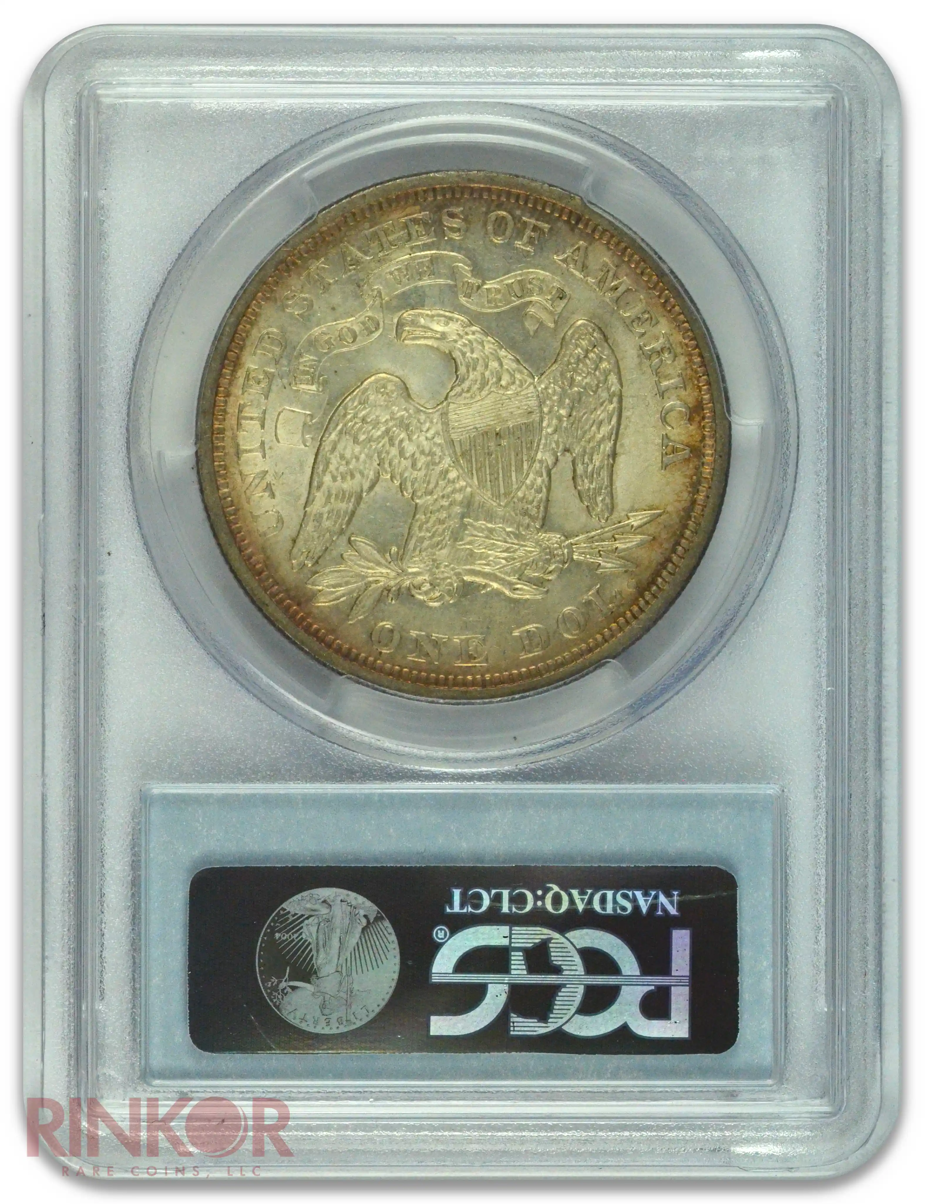 1871 $1 Seated Dollar PCGS MS 63