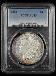 1893 $1 PCGS AU-53