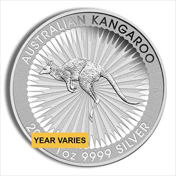 1 oz Australian Kangaroo Silver Coin (Year Varies) 