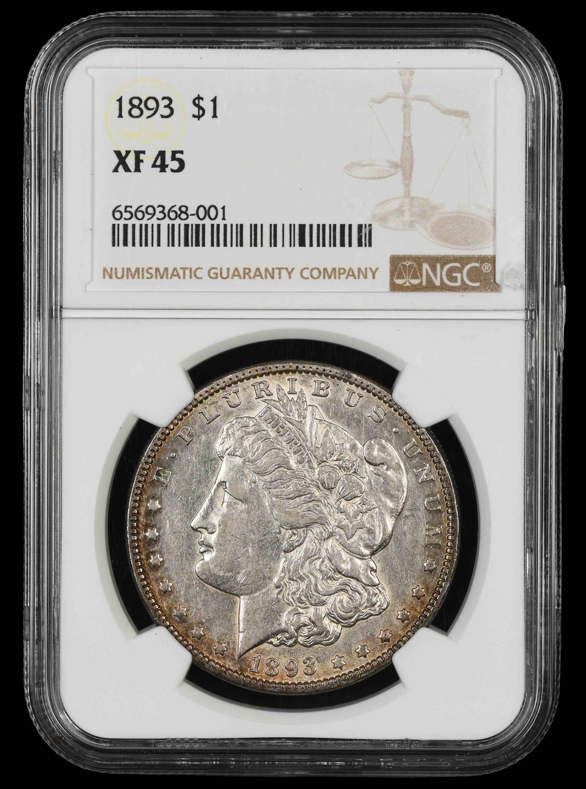 1893 $1 NGC XF-45