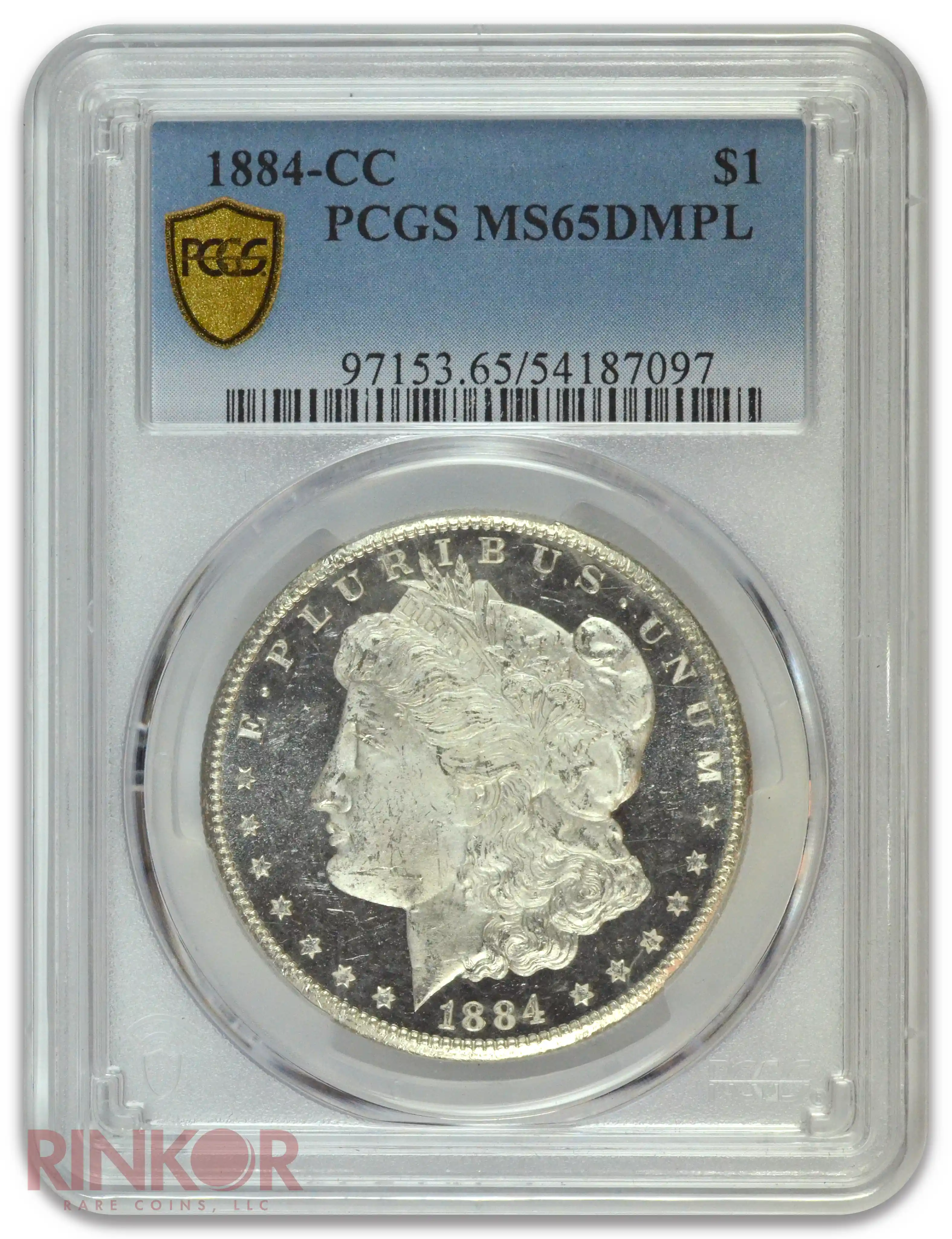 1884-CC $1 Morgan Dollar PCGS MS 65 DMPL