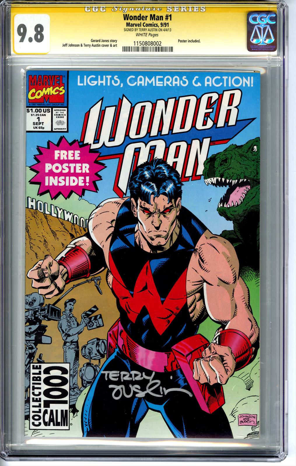 Wonder Man #1 CGC 9.8 Signature Series Signed by Terry Austin 
