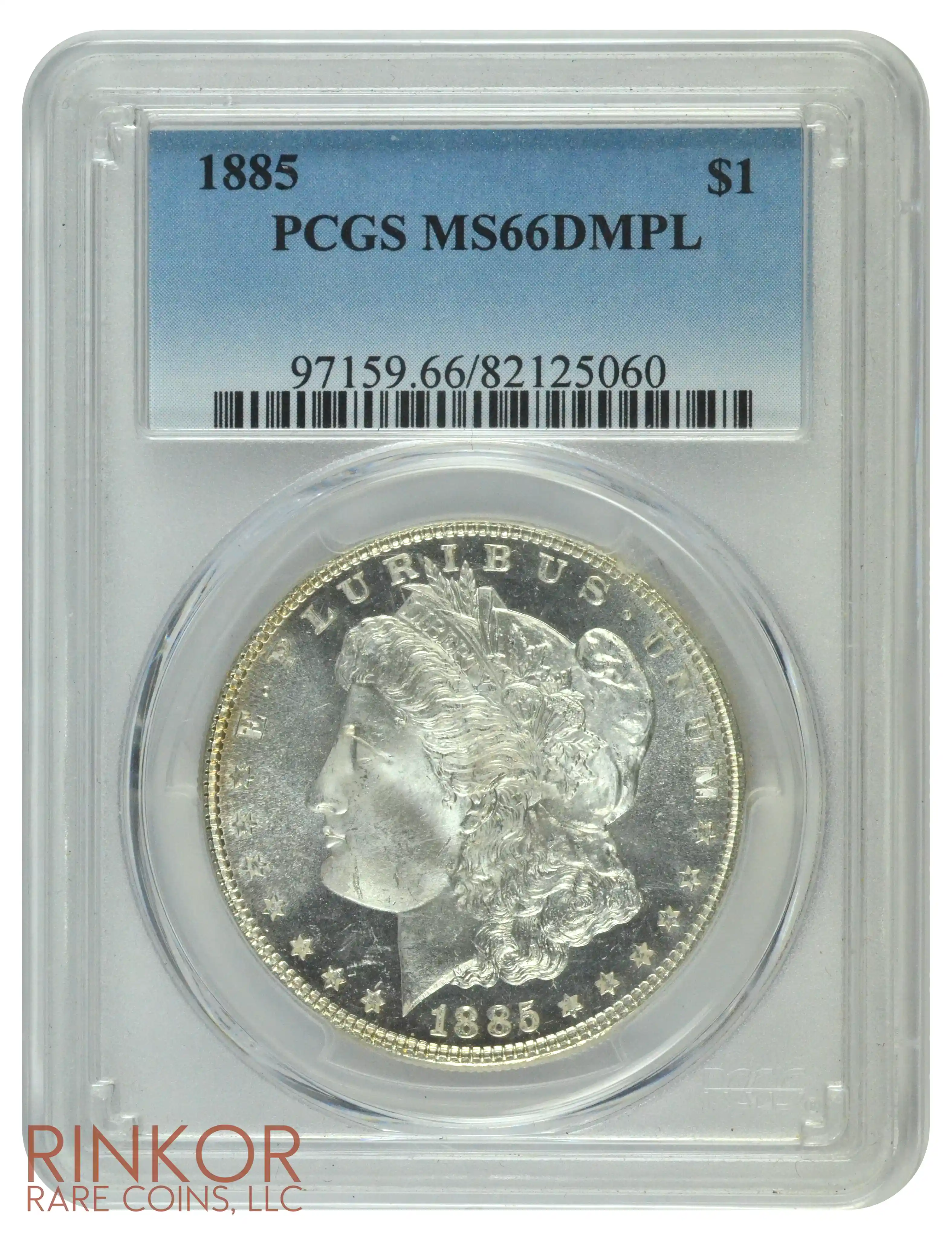 1885 $1 PCGS MS 66 DMPL 