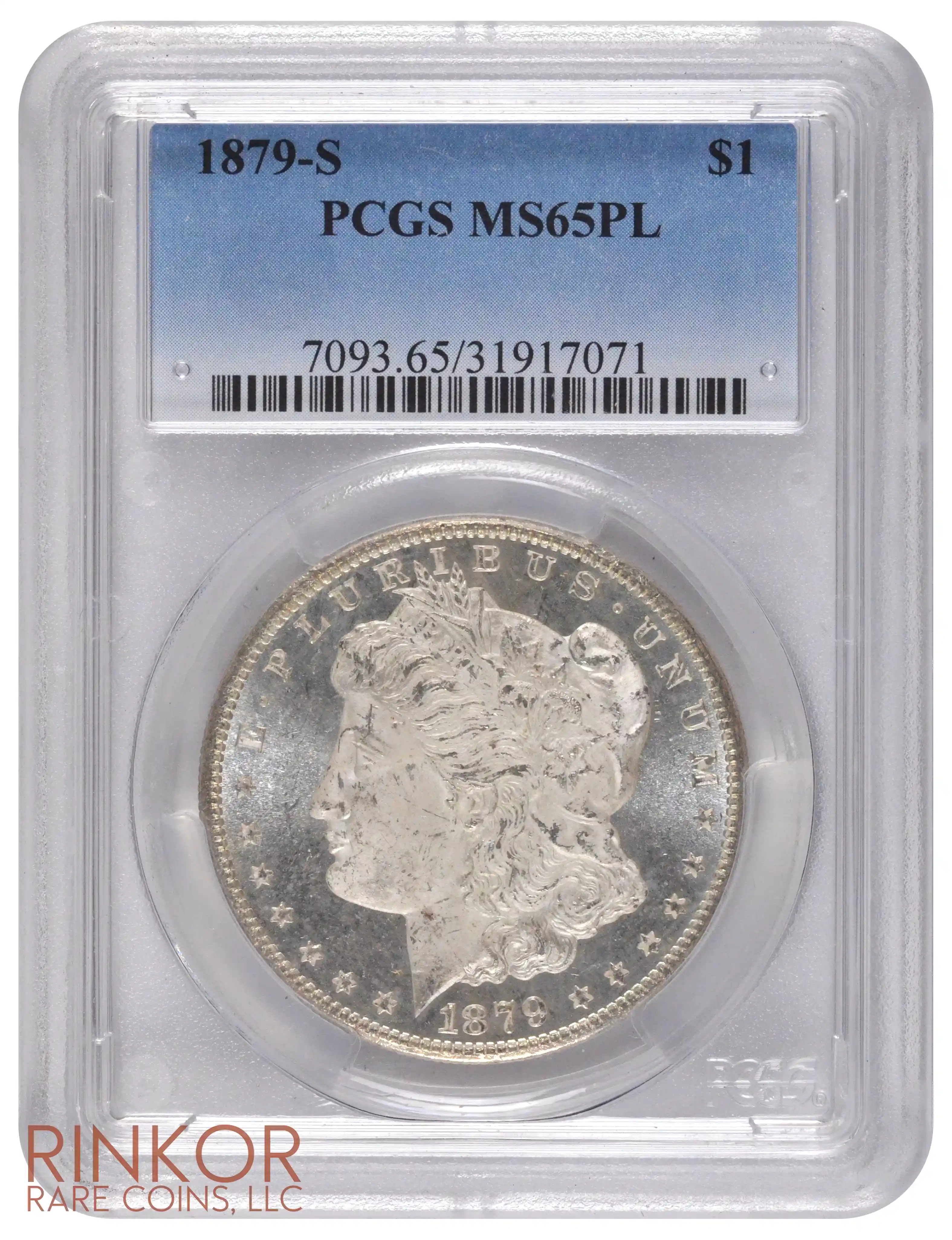 1879-S $1 PCGS MS 65 PL