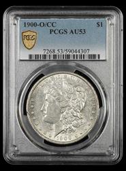 1900 O/CC $1 PCGS AU53