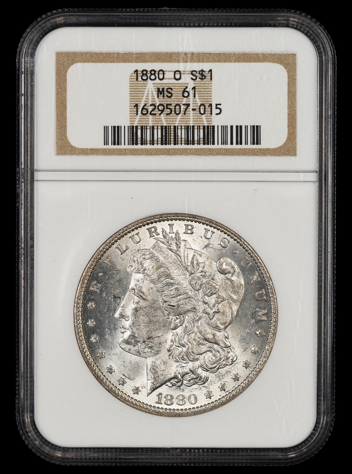 1880 O $1 NGC MS 61