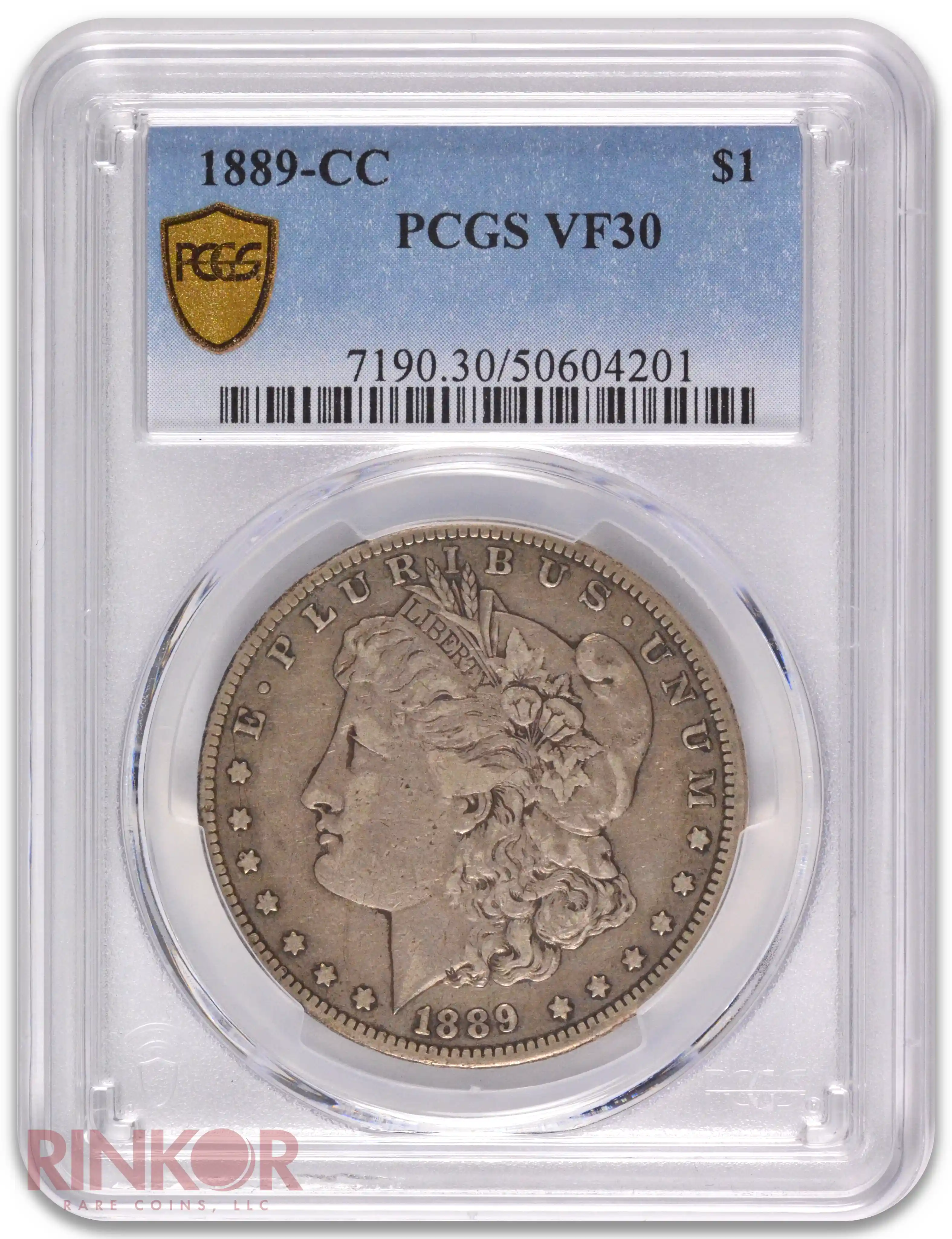 1889-CC $1 PCGS VF-30