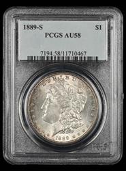 1889-S $1 PCGS AU-58