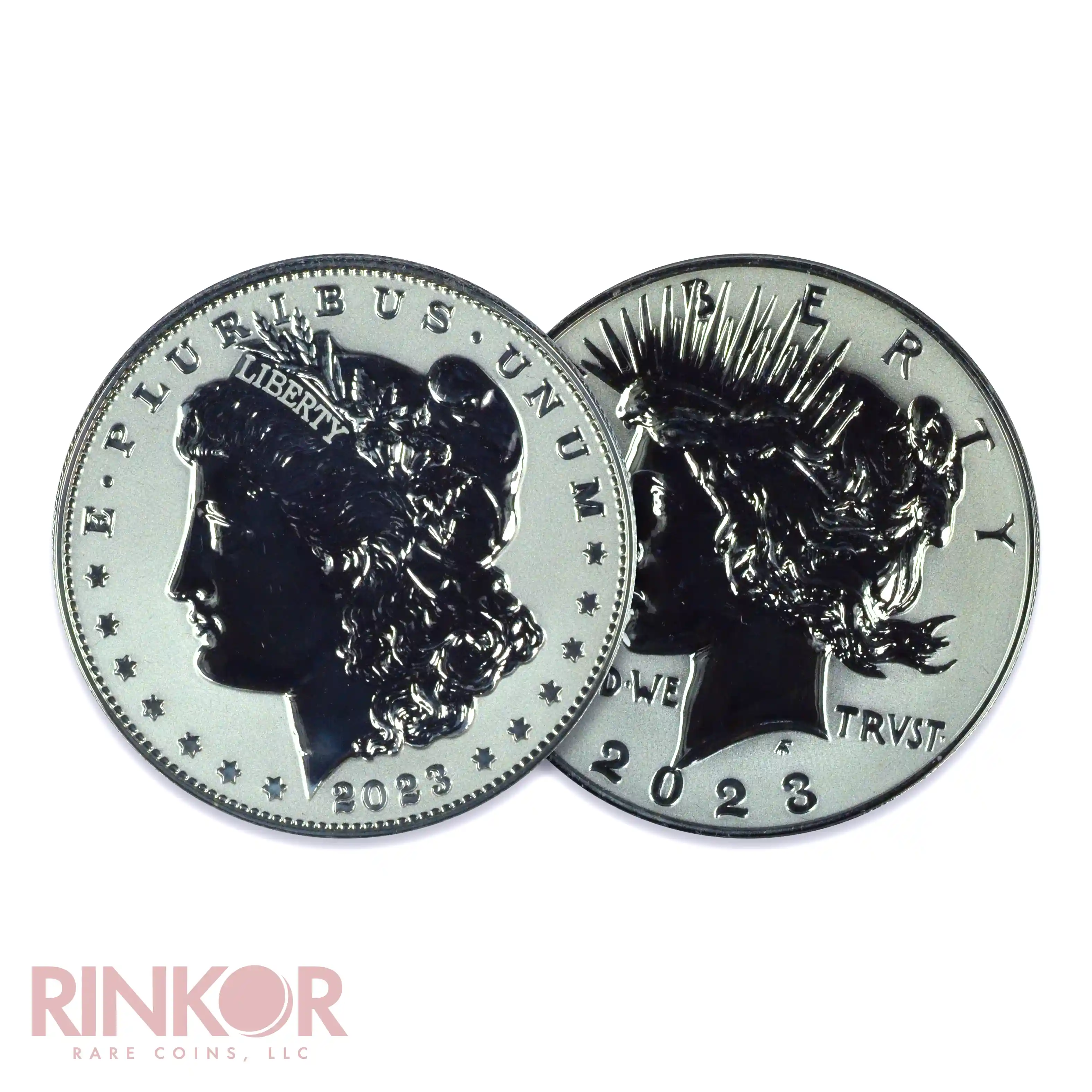 2023-S $1 Morgan and Peace Dollar 2-Coin Set Reverse Proof (Box and CoA)