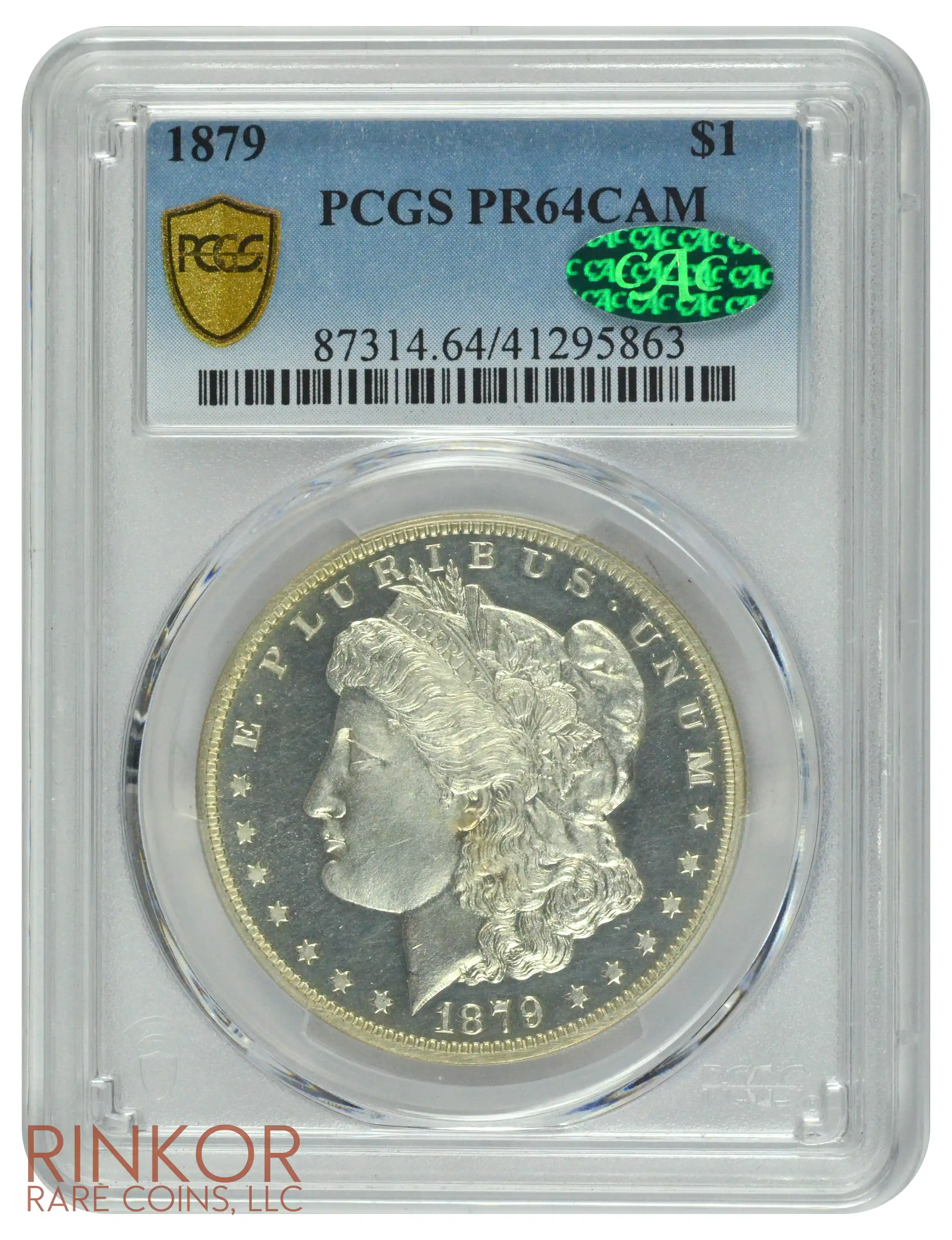 1879 $1 PCGS PR 64 CAM CAC