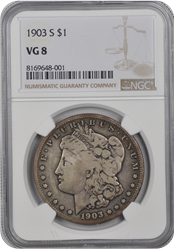 1903 S  Morgan Dollar NGC VG-8