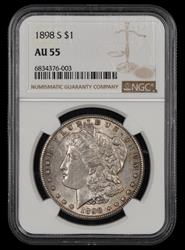 1898 S $1 NGC AU55 AU55