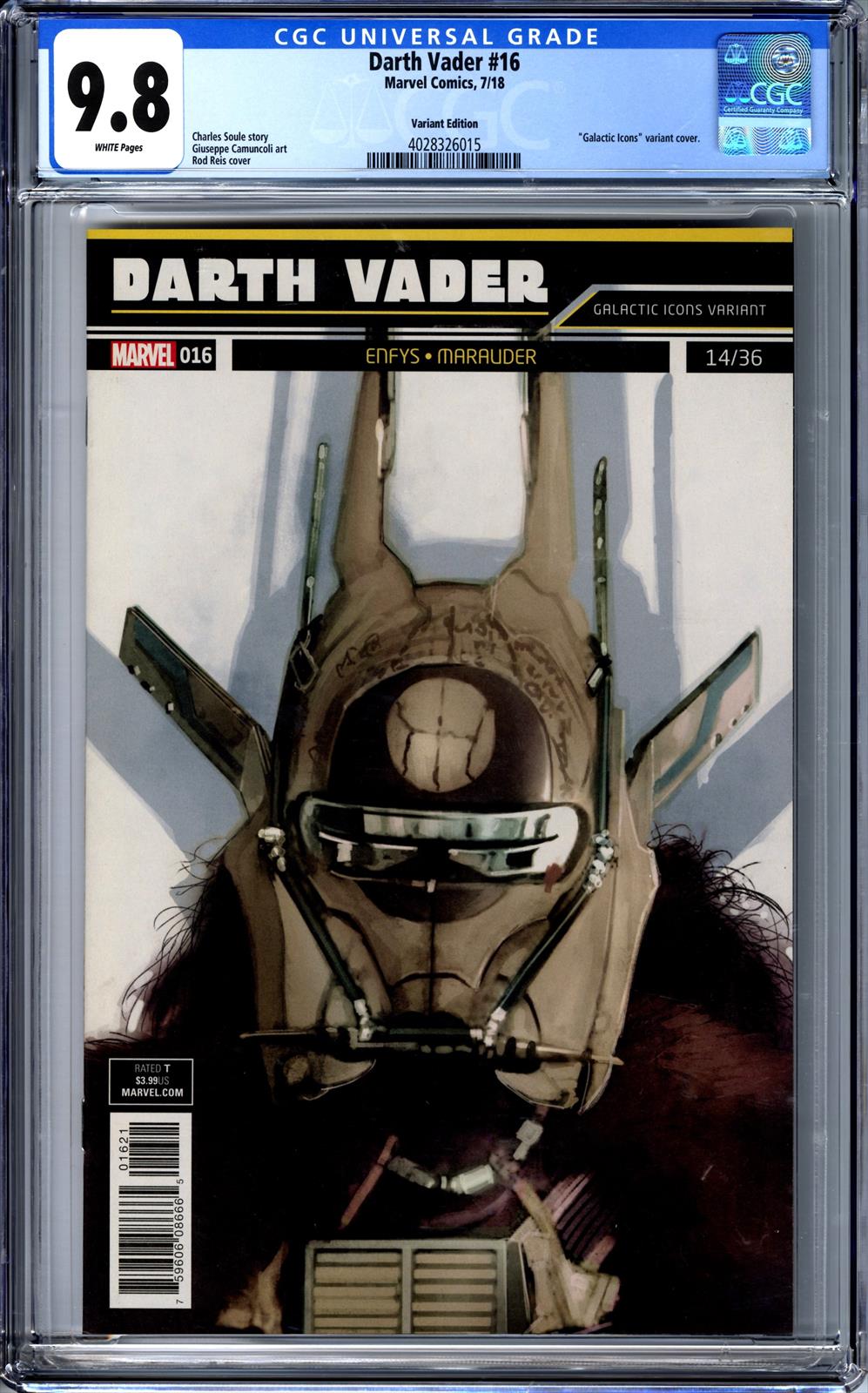 Darth Vader #16 CGC 9.8 Galactic Icons Edition 