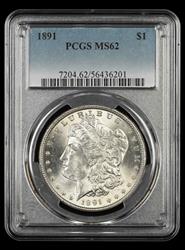 1891 $1 PCGS MS62