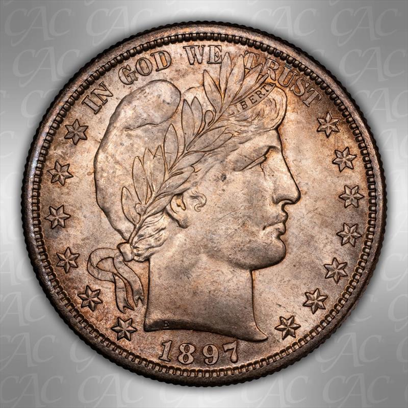 1897-S 50C CACG MS 65