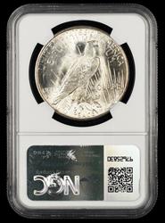 1925 S $1 NGC MS 63