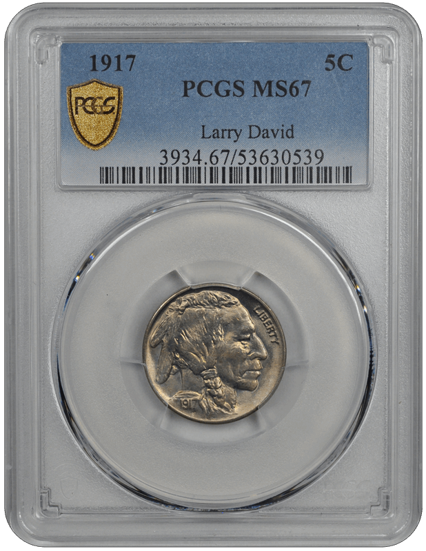 1917 Buffalo PCGS MS 67