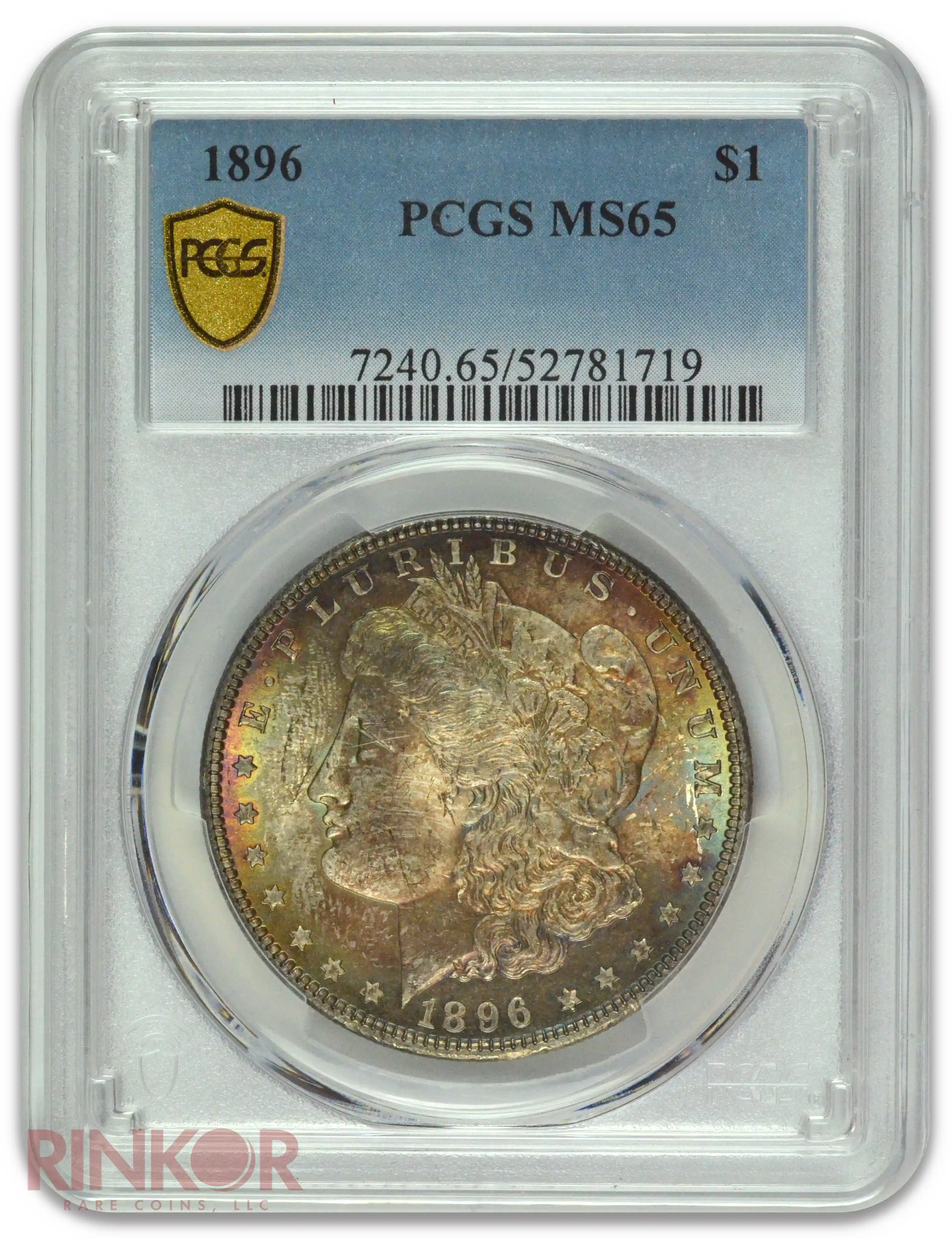 1896 $1 Morgan Dollar PCGS MS 65