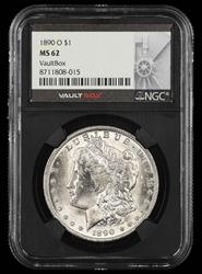 1890 O $1 NGC MS 62