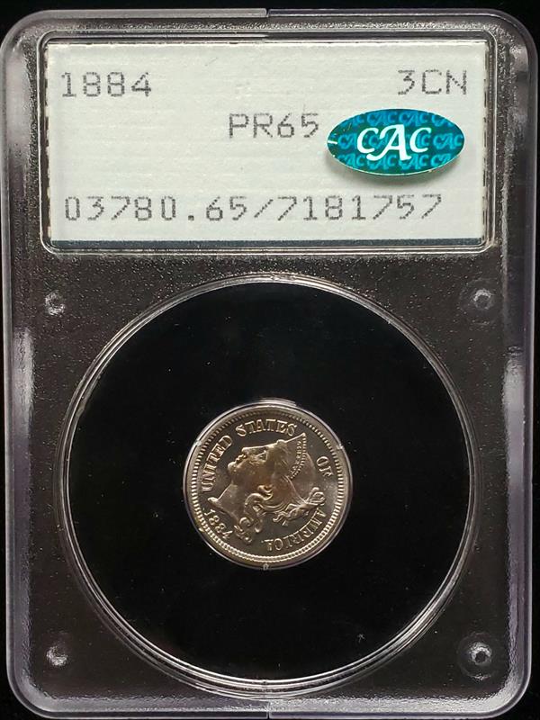 1884 Nickel PCGS PR65 CAC OGH RATTLER