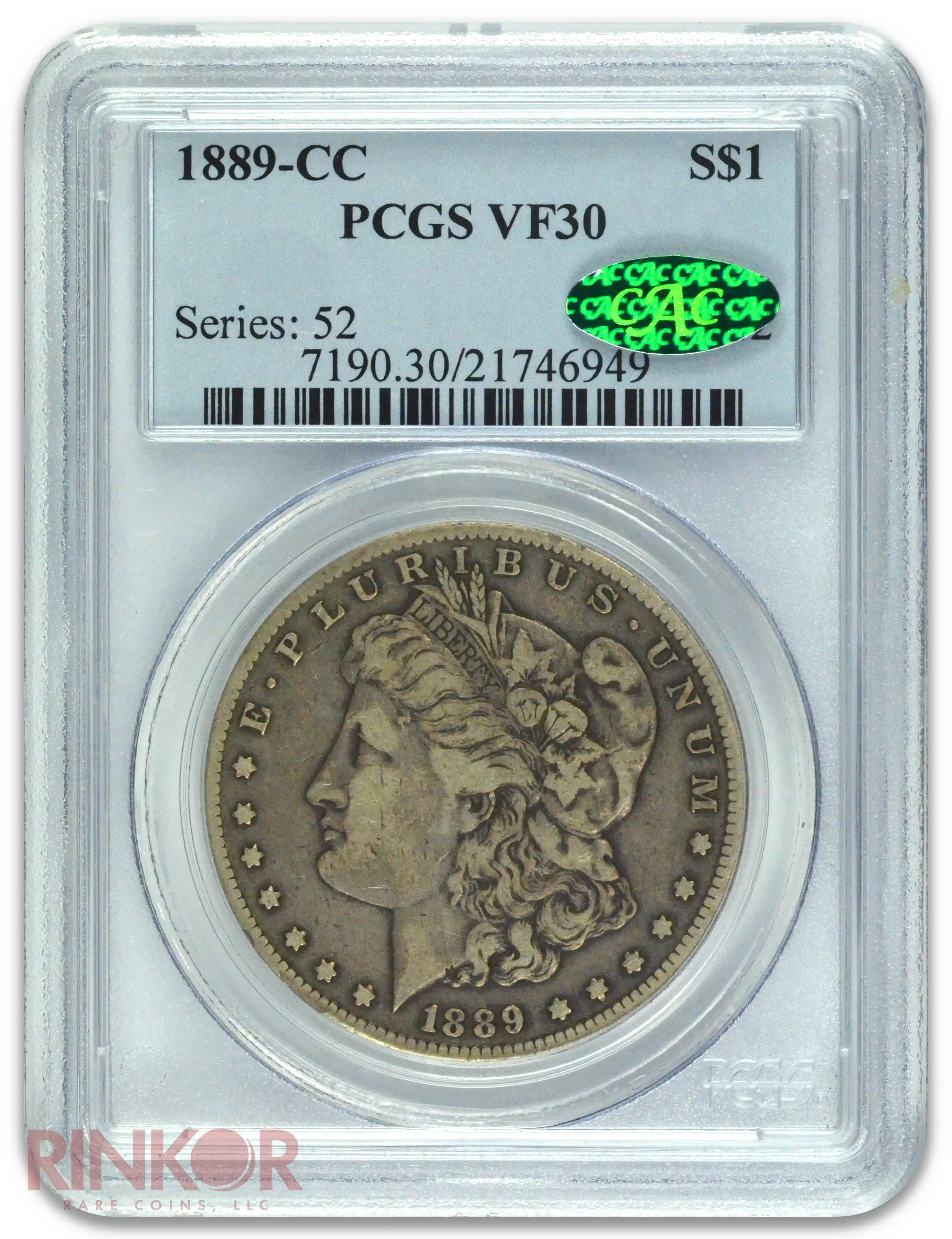 1889-CC $1 Morgan Dollar PCGS