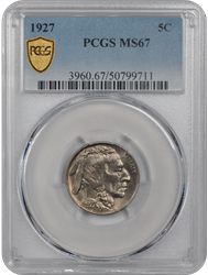 1927 PCGS 5C Buffalo MS67