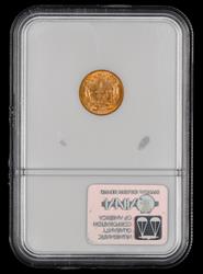1855 $1 Gold Toned NGC MS 61