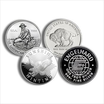 1 oz Silver Round - Design Varies - Secondary Market image 1