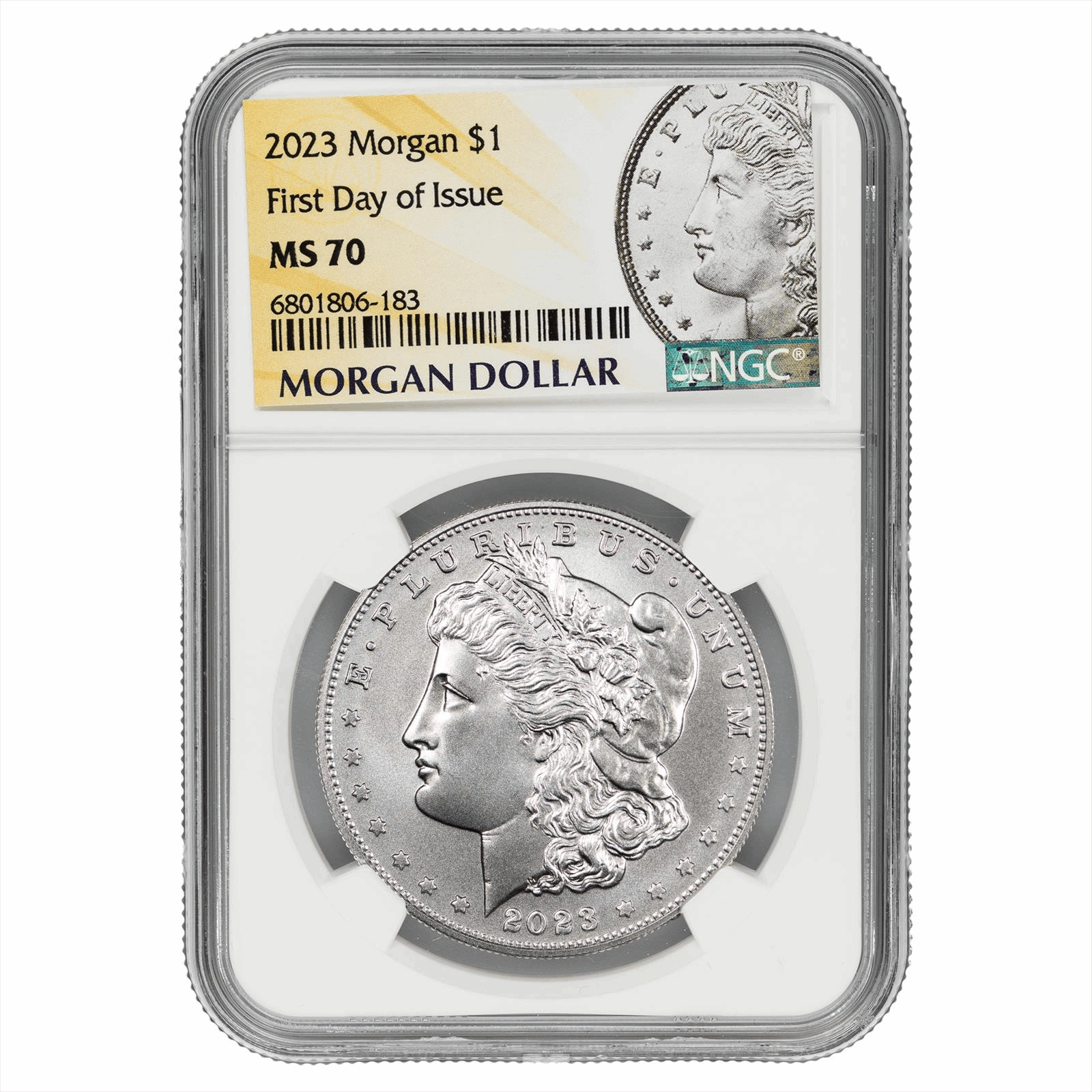 2023 Morgan Silver Dollar $1 FDOI NGC MS 70