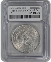 1889 Morgan ICG MS 64