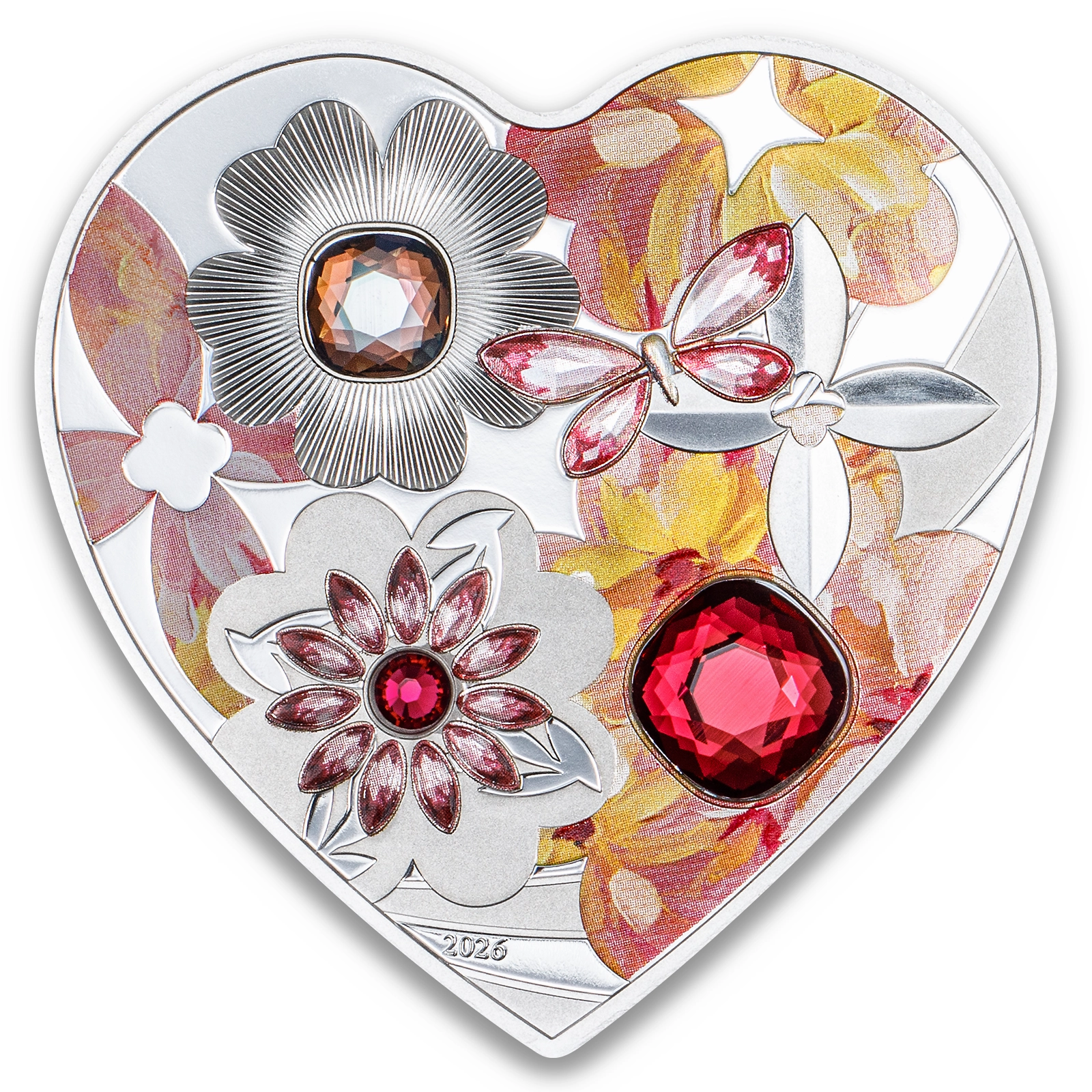 2026 Cook Islands Brilliant Love - Blossoms 20 Gram Silver Coin Ultra High Relief