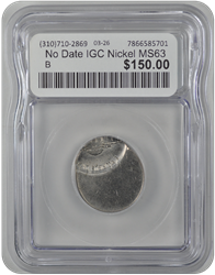 No Date IGC Nickel MS63