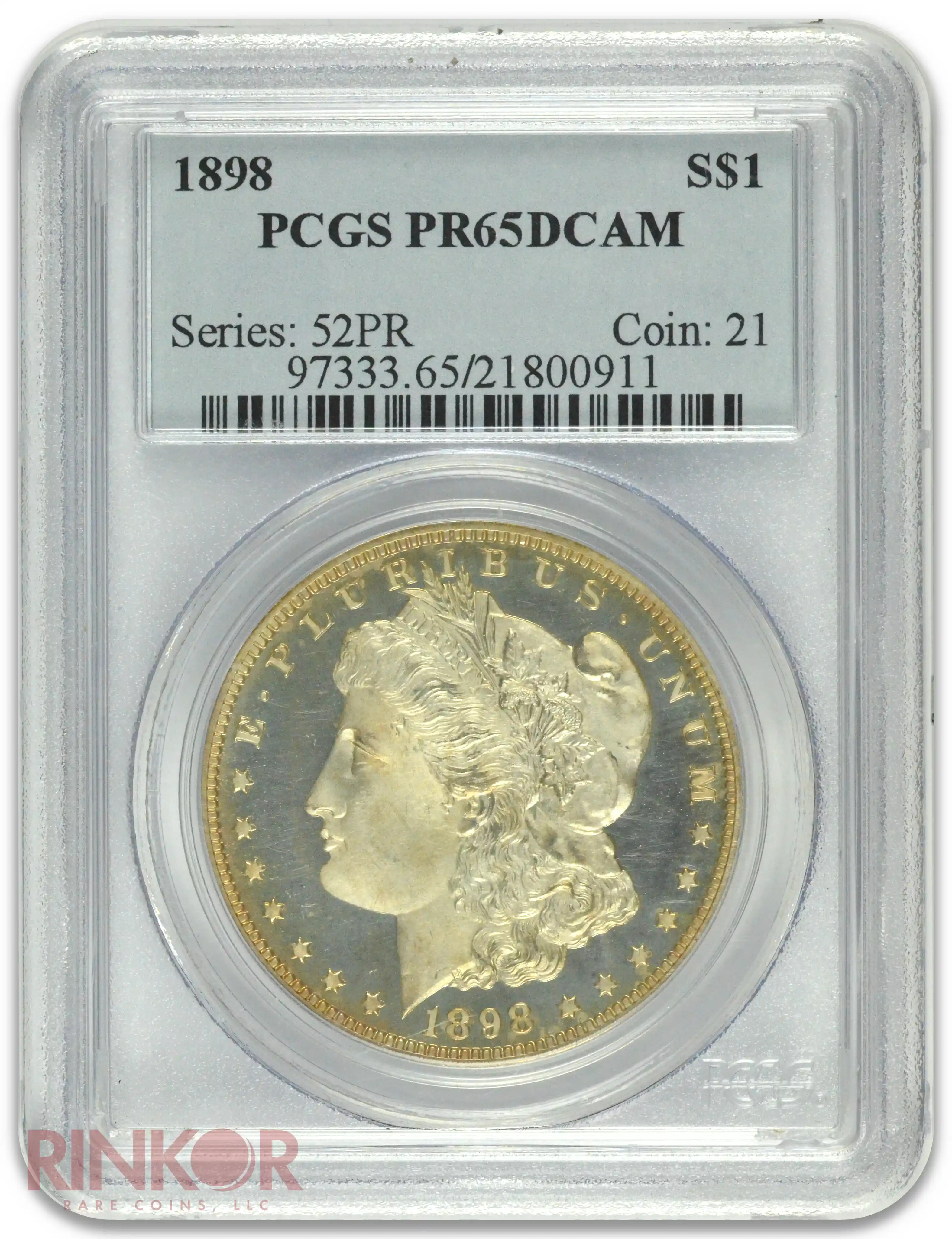 1898 $1 PCGS PR 65 DCAM 