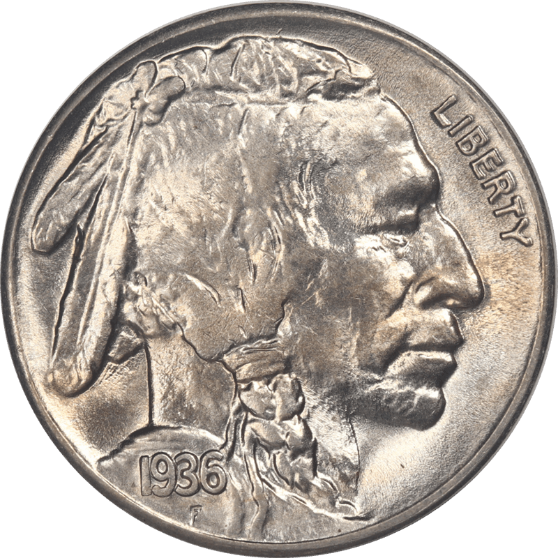 1936-S Buffalo Nickel 5c  Gem Uncirculated - Nice Original Coin 