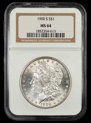 1900 S $1 NGC MS 64