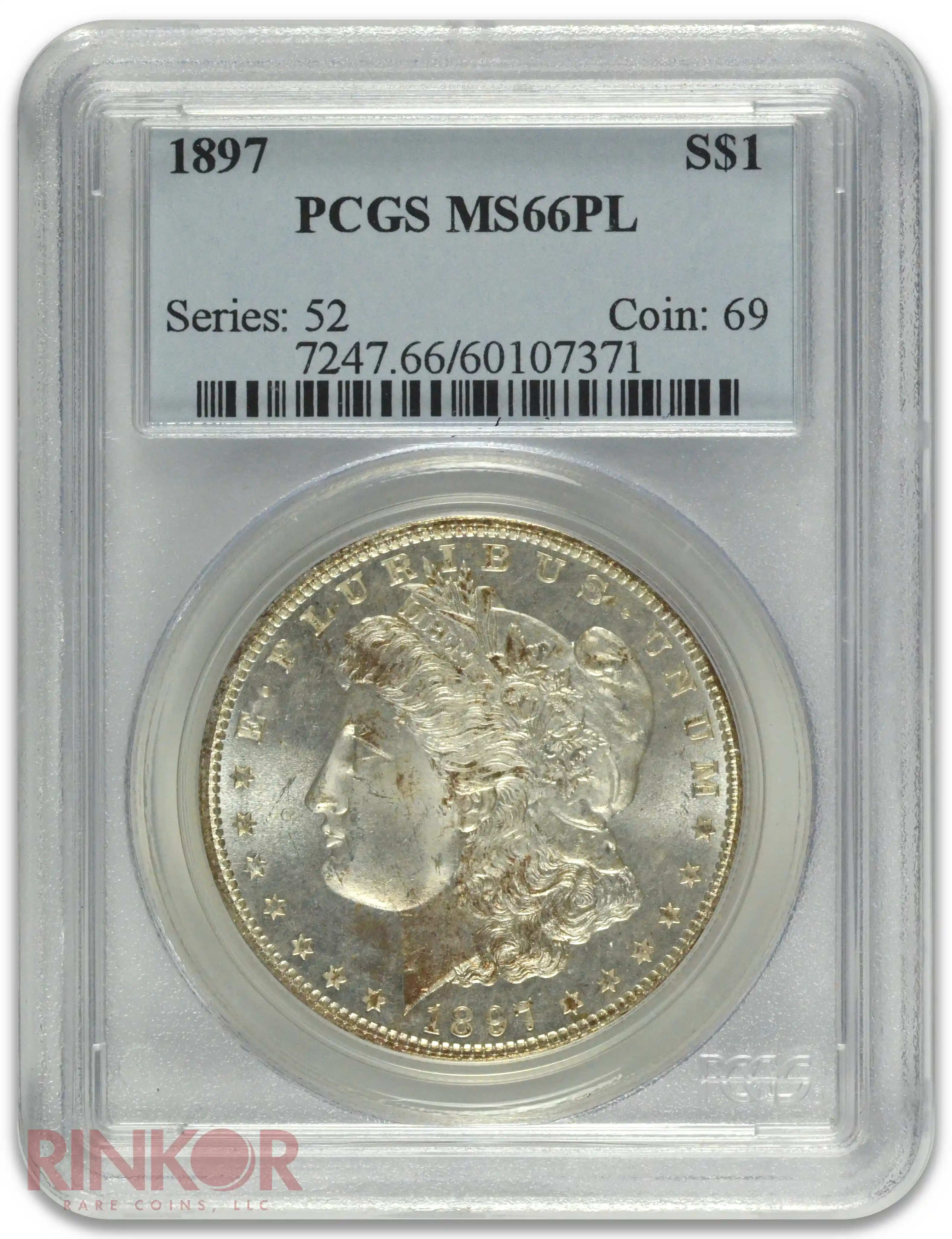 1897 $1 PCGS MS 66 PL