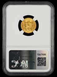 1850 $2.5 NGC  MS64+