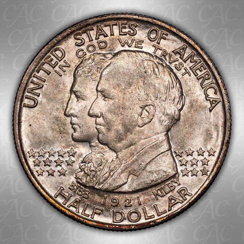 1921 Alabama 50c CACG MS 65