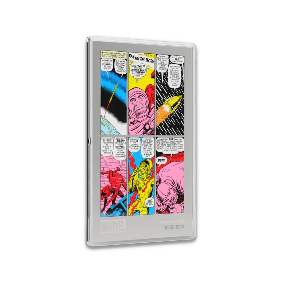 2025 Niue COMIX Marvel Fantastic Four #1 Interior Page 1oz Silver Foil 