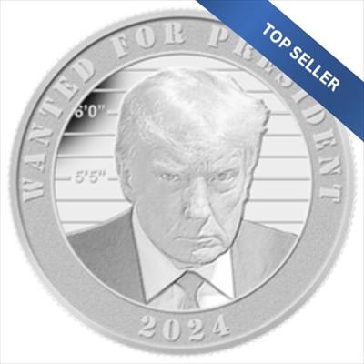 TUBE - 1 OZ DONALD J TRUMP SILVER ROUND (20 ROUNDS +1 TUBE) 