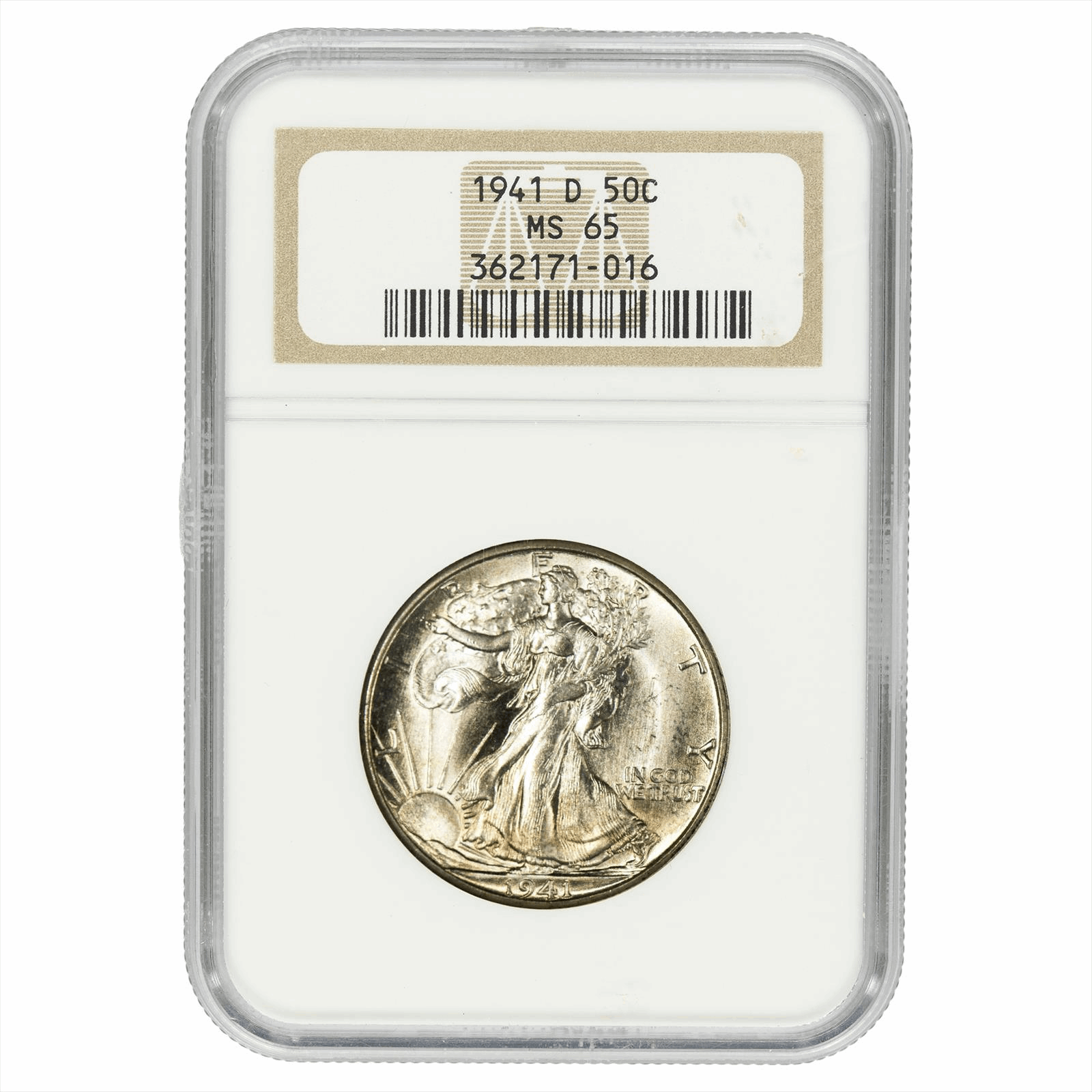 1941-D Walking Liberty Half 50C NGC MS 65