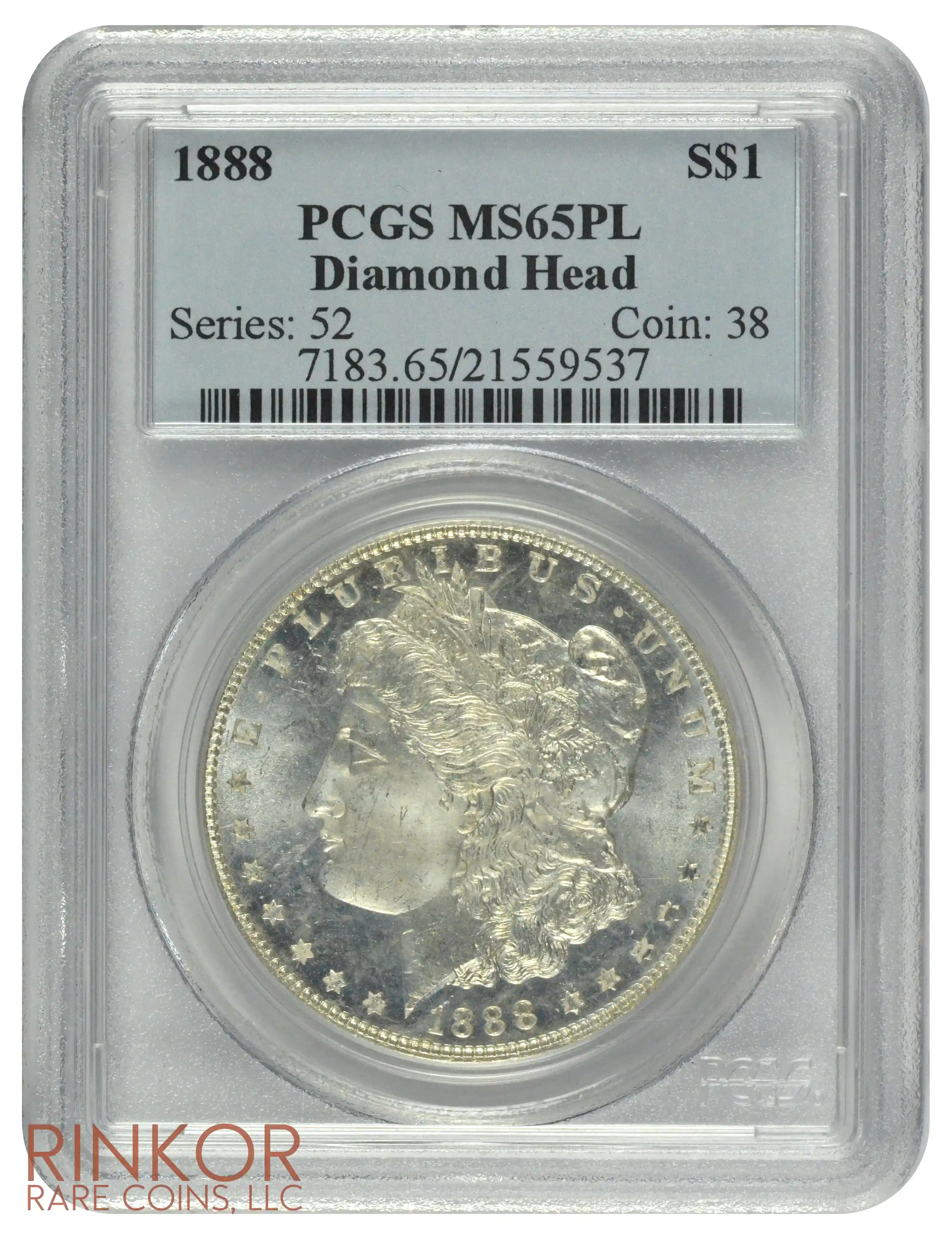 1888 $1 PCGS MS 65 PL