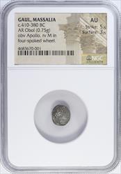 410-380 BC Gaul Massalia Apollo NGC AU 