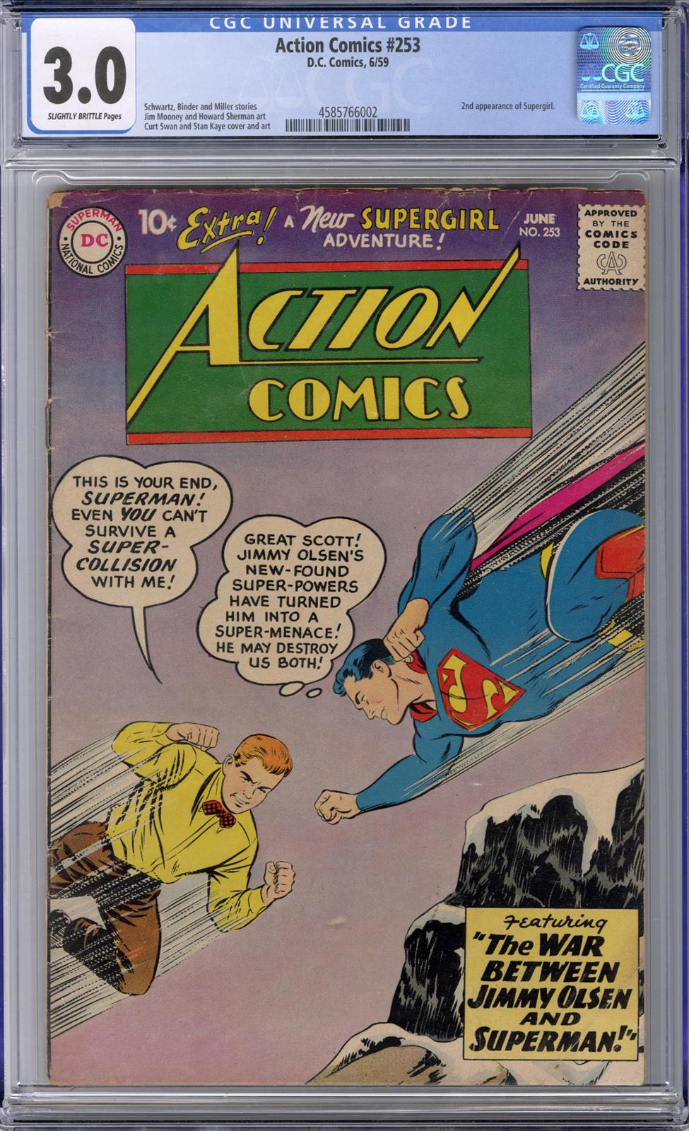 Action Comics #253 CGC 3.0 3.0