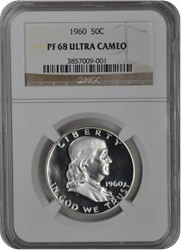 1960 Franklin Half Dollar NGC (99) PF 68