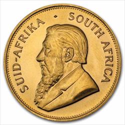 1oz South African Gold Krugerrand Gem BU (Random Date)